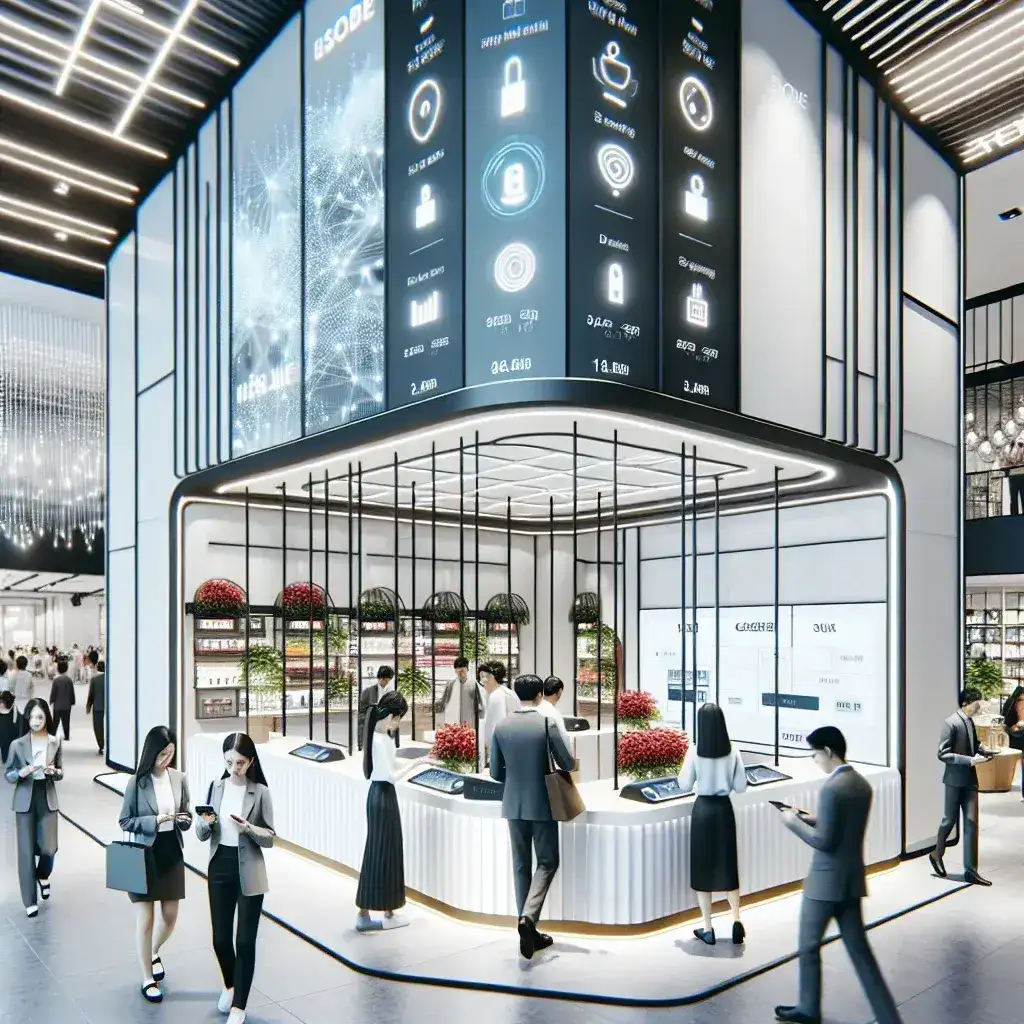 "Startup Retail Indonesia showcases innovative cashier-less smart store technology at a vibrant mall in Jakarta, highlighting the future of shopping in urban environments."